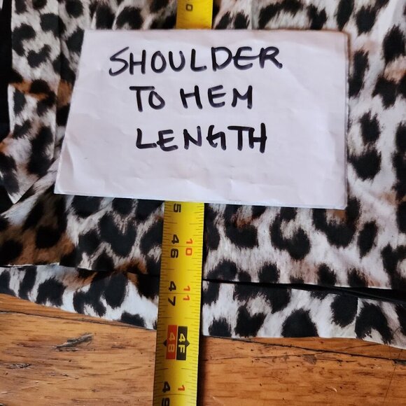 rag & bone Leopard Print 100% Silk Midi Dress - Picture 6 of 11